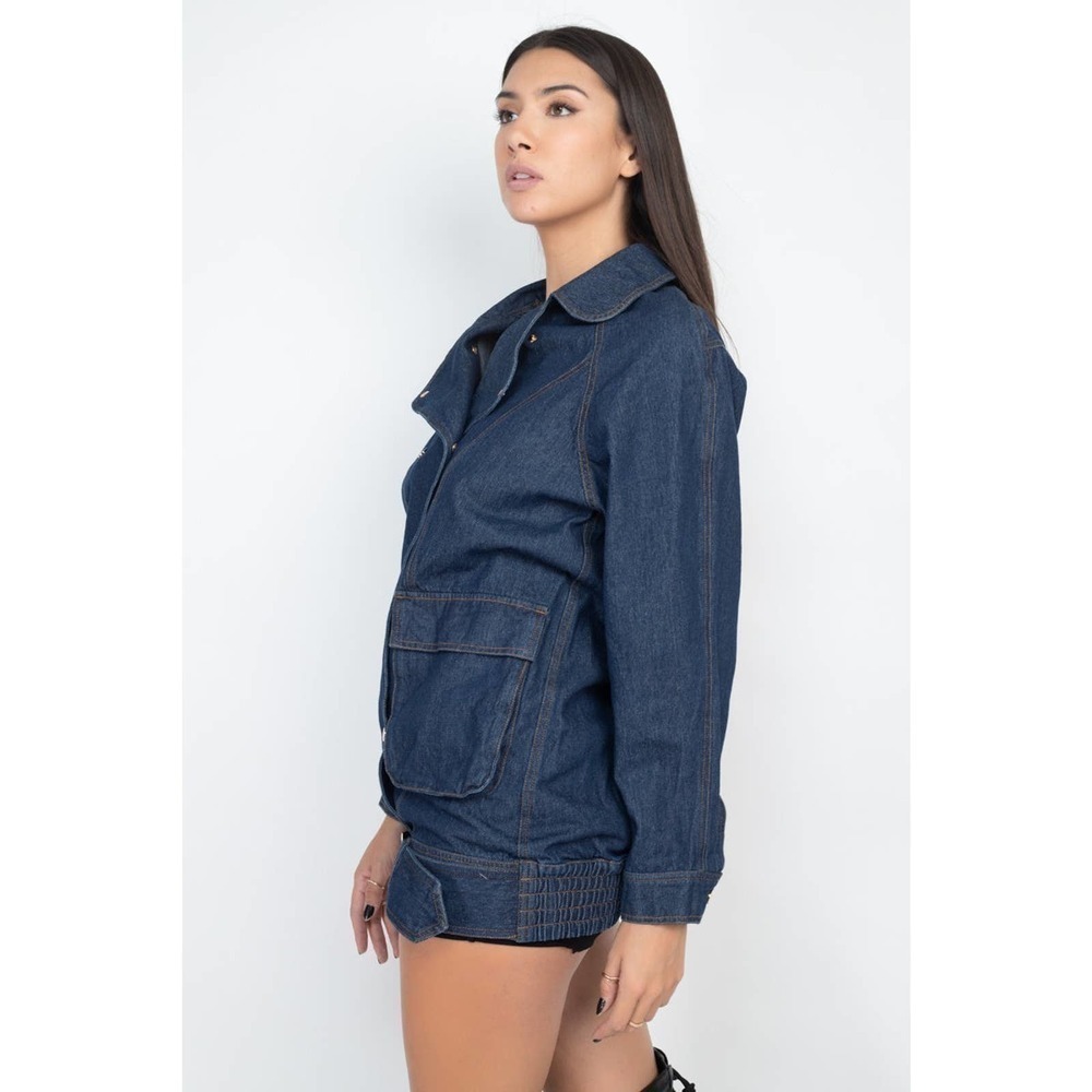 Iris Denim Buckle Jean Jacket - Picture 3 of 6